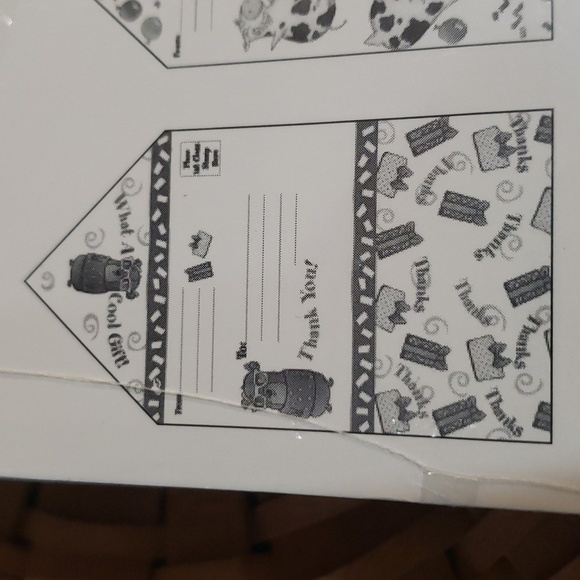 Sally Foster Thank You Note Cards 12 Total  Stickers Seals Nautical Cow … - Picture 3 of 10